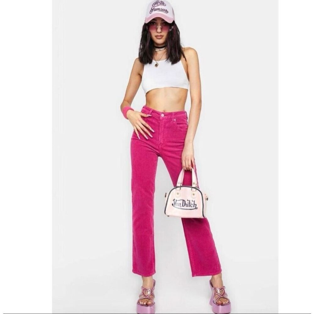 Rolla’s Original High Rise Straight Corduroy Pants Pink Size 31